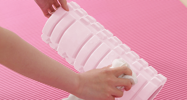 フォームローラー AYO 筋膜リリース マッサージローラー 筋膜ローラー セット ヨガポール 足 太もも 背中 筋肉ほぐし ストレッチ トレーニング スポーツ フィットネス ストレッチ器具 説明書 収納バッグ ライトピンク