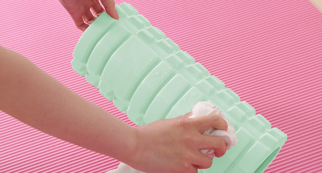 フォームローラー AYO 筋膜リリース マッサージローラー 筋膜ローラー セット ヨガポール 足 太もも 背中 筋肉ほぐし ストレッチ トレーニング スポーツ フィットネス ストレッチ器具 説明書 収納バッグ ライトグリーン