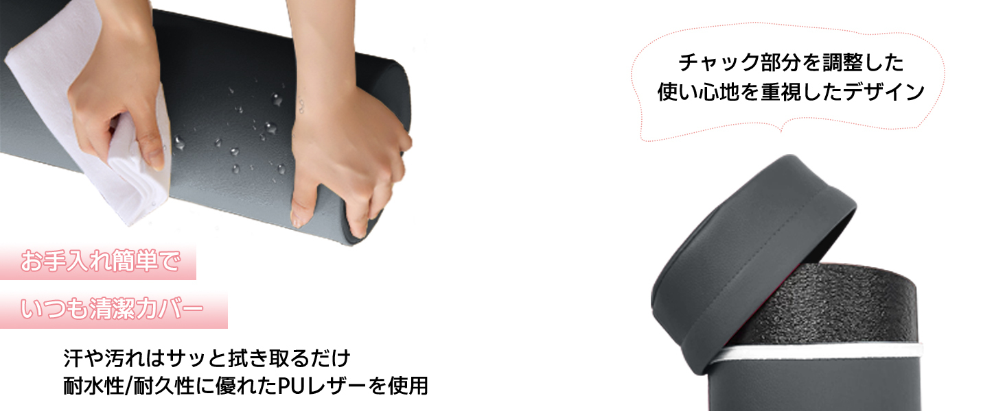 AYO ストレッチ ポール ヨガポール ヨガブロック エクササイズポール 【100cm/耐荷重150kg】フォームローラー 肩甲骨 ローラー 筋肉ほぐし ピラティス グレー