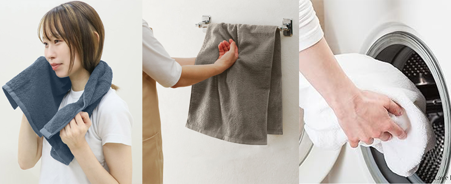 AYO フェイスタオル ホテル仕様 5枚セット ダークブラウン ふかふか 綿100% 34×80cm 高吸水 耐久性 無地 毛羽落ち少ない ギフト