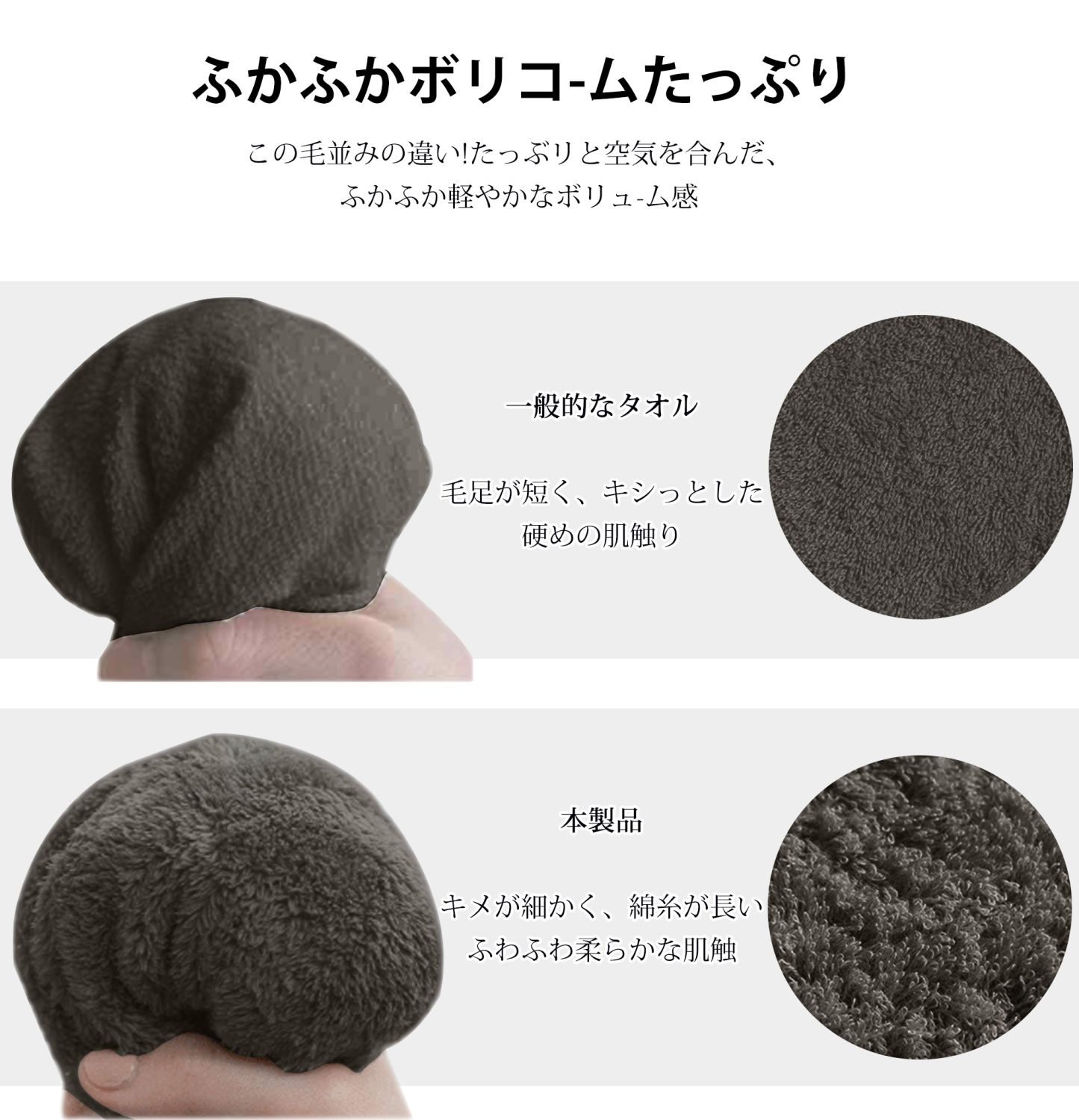 AYO フェイスタオル ホテル仕様 5枚セット カーボングレー ふかふか 綿100% 34×80cm 高吸水 耐久性 無地 毛羽落ち少ない ギフト