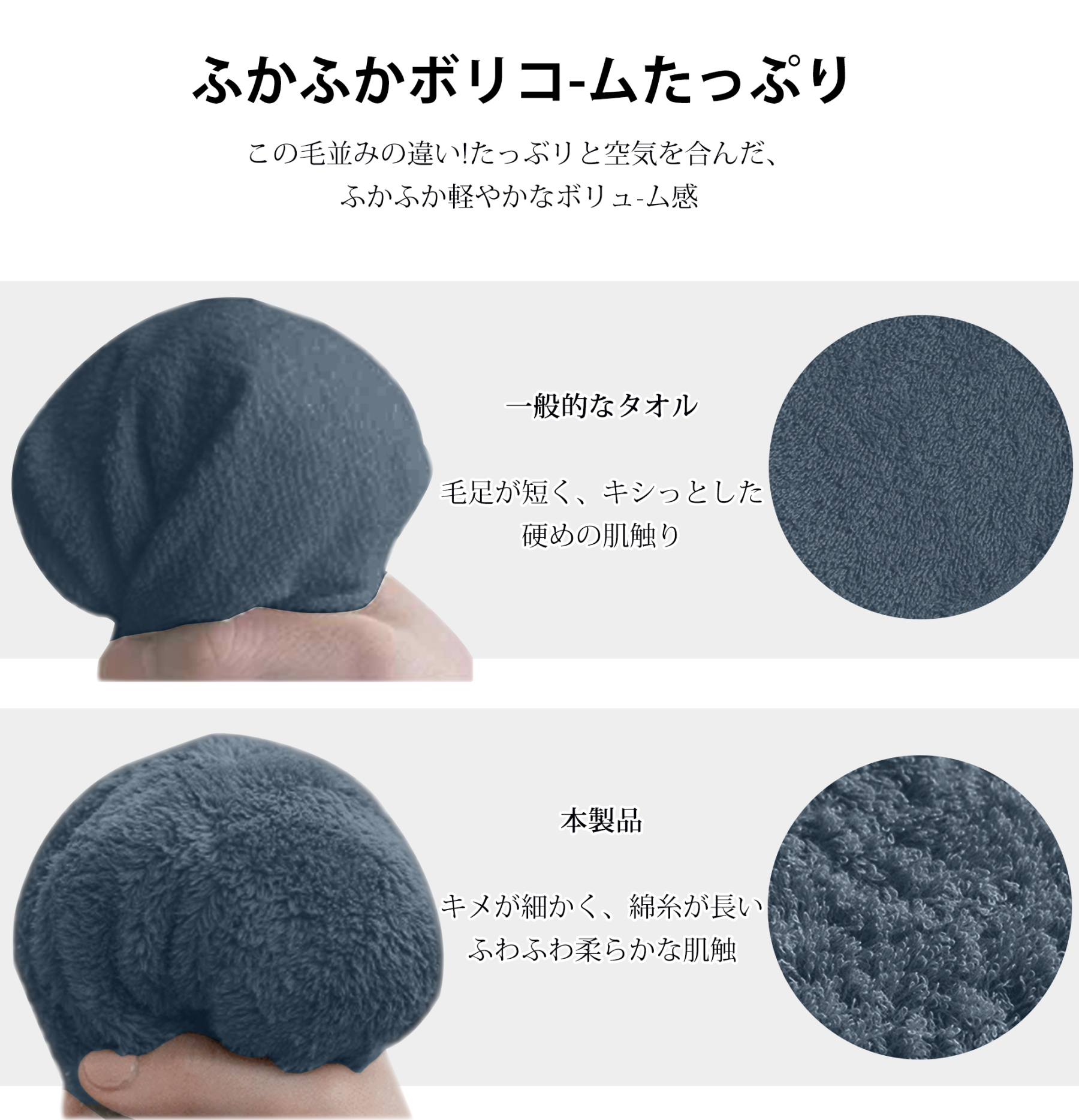 AYO バスタオル 2枚セット スモークブルー ホテル仕様 ふかふか 綿100% 高吸水 耐久性 無地 毛羽落ち少ない ギフト