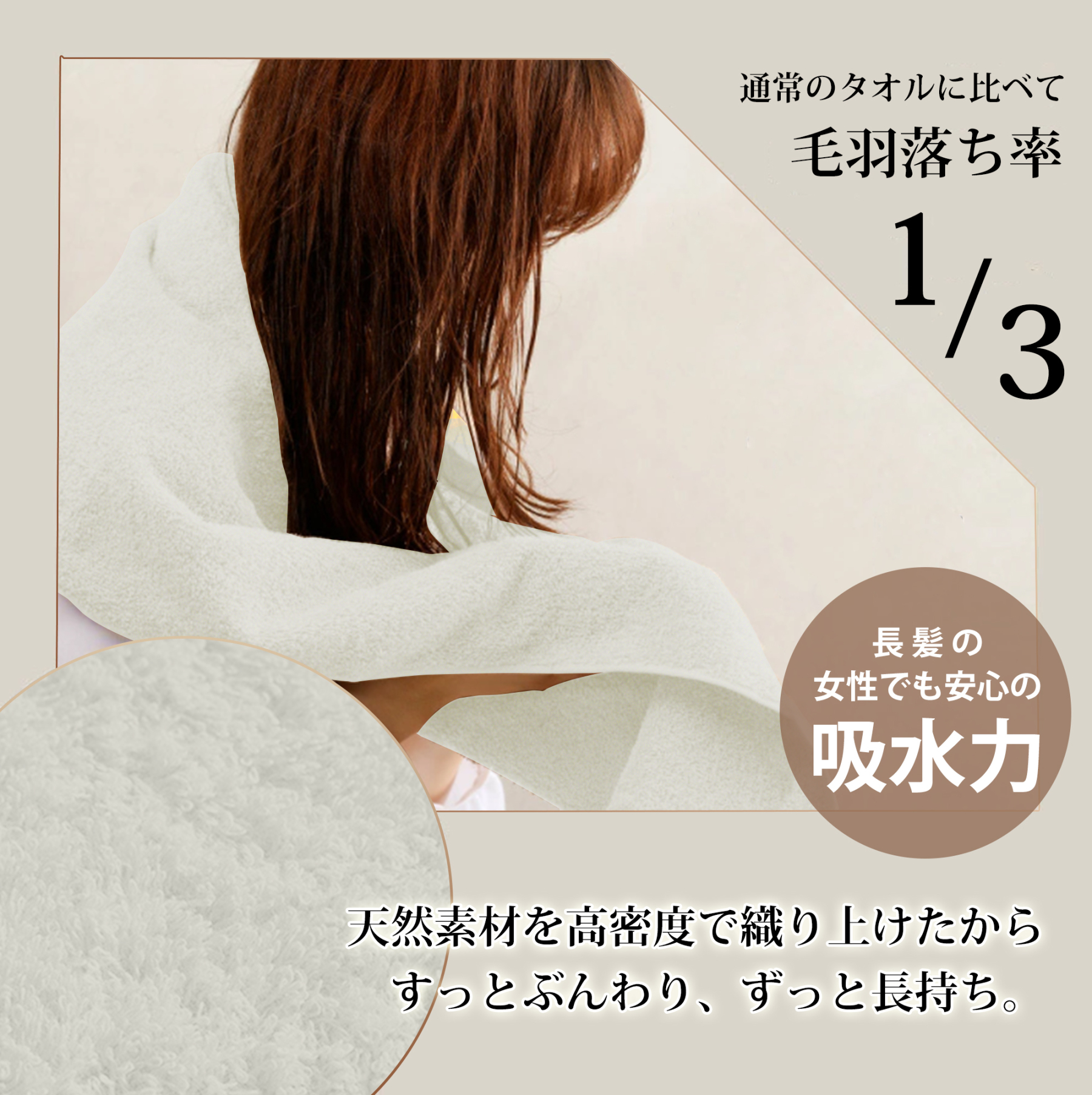 AYO バスタオル 2枚セット オフホワイト ホテル仕様 ふかふか 綿100% 高吸水 耐久性 無地 毛羽落ち少ない ギフト