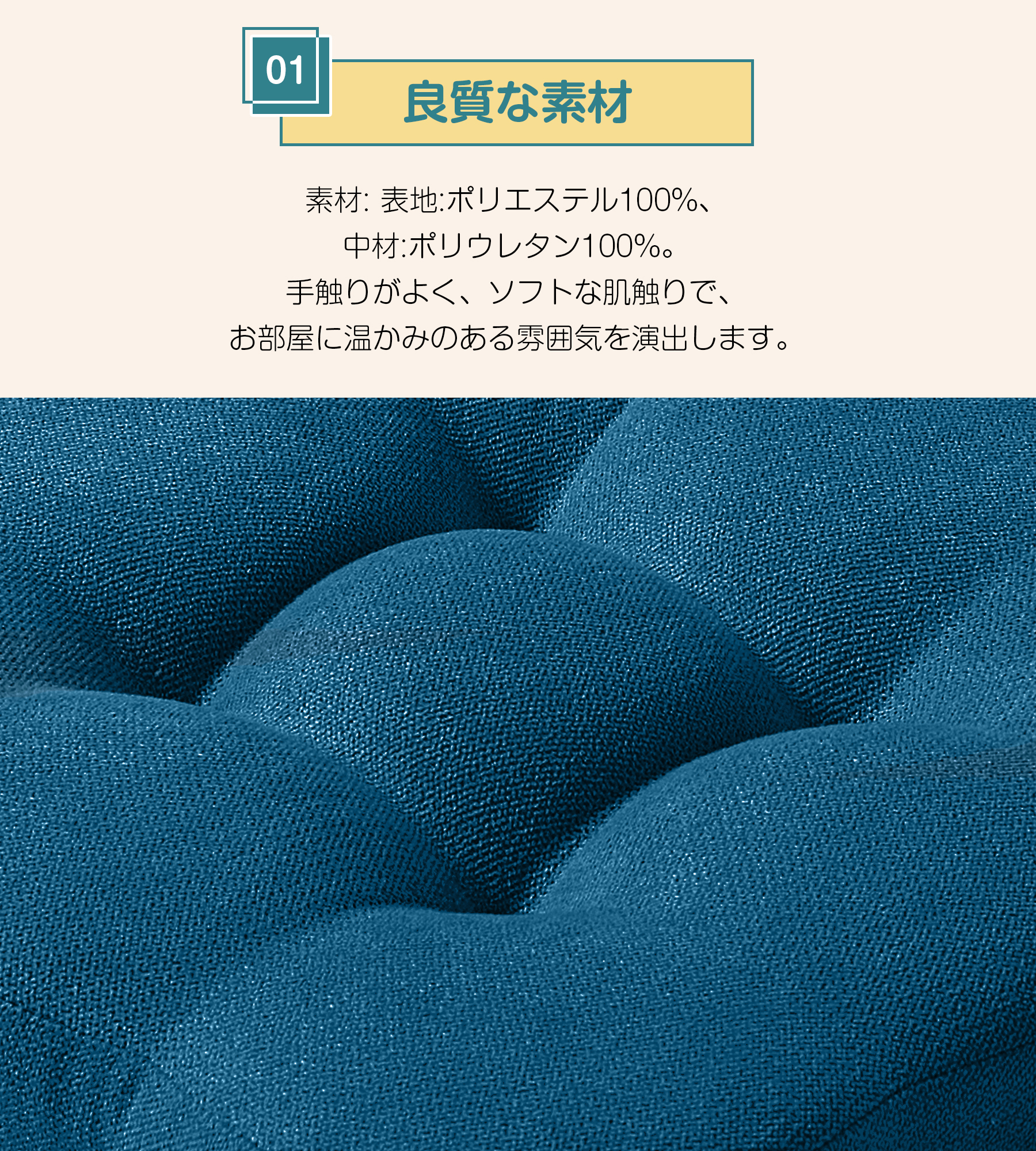 AYO 座布団 椅子クッション 厚め 8cm 低反発 2層構造 42cm 四角 無地 お尻が痛くならない ざぶとん 食卓椅子用 座り心地いい オフィスチェア用 滑り止め おしゃれ かわいい ネイビー