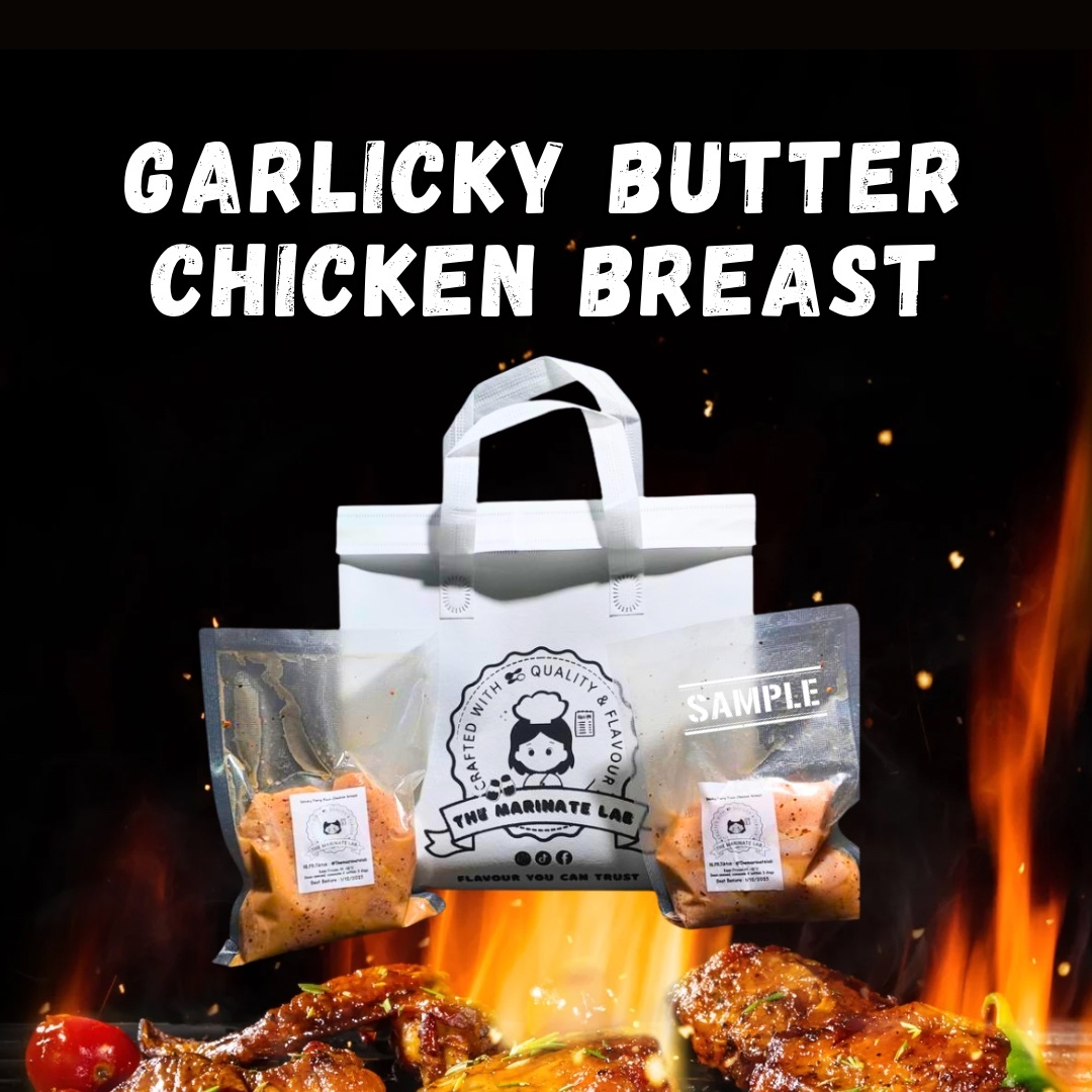 Garlicky Butter Chicken Breast (2x 400g Bundle Pack, Total 800g)
