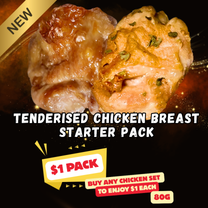Choose Your Own Flavour - Tenderised Chicken Breast Starter Pack 80g