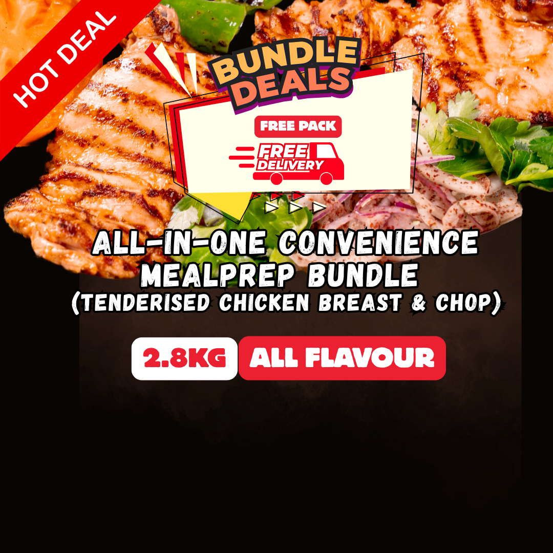 All-In-One Convenience Meal Prep Bundle - Tenderised Chicken Breast & Chop 2.8kg