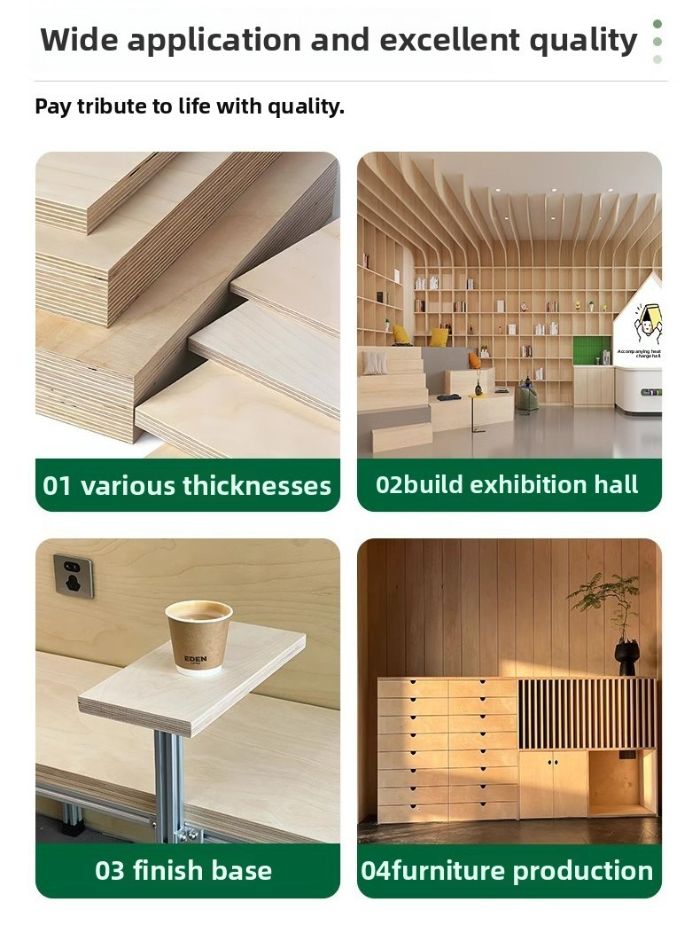 Multi-layer Solid Wood Eco-friendly Plywood Preferred for Home ...