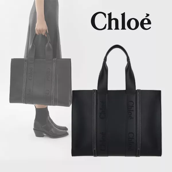 CHLOE(クロエ) WOODY LEATHER TOTE BAG SMALL [関税込]