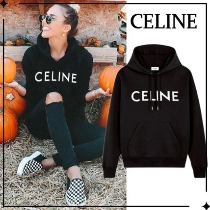 CELINE::ロゴ ルーズフィットパーカー:M[RESALE]