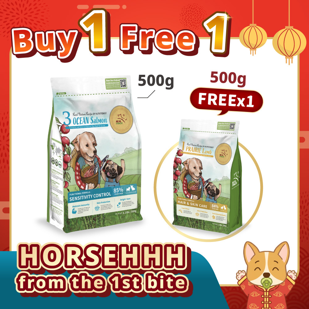 [PUPPY] BUY 1 FREE 1【No.3 OCEAN Salmon】1kg Set