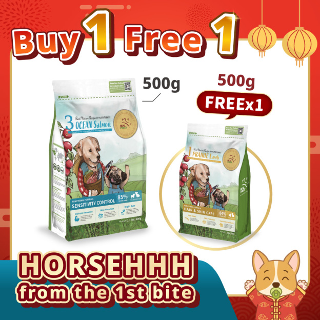 [PUPPY] BUY 1 FREE 1【No.3 OCEAN Salmon】1kg Set