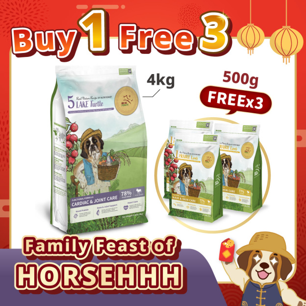 [DOG] BUY 1 FREE 3【No.5 LAKE Turtle】5.5kg Set