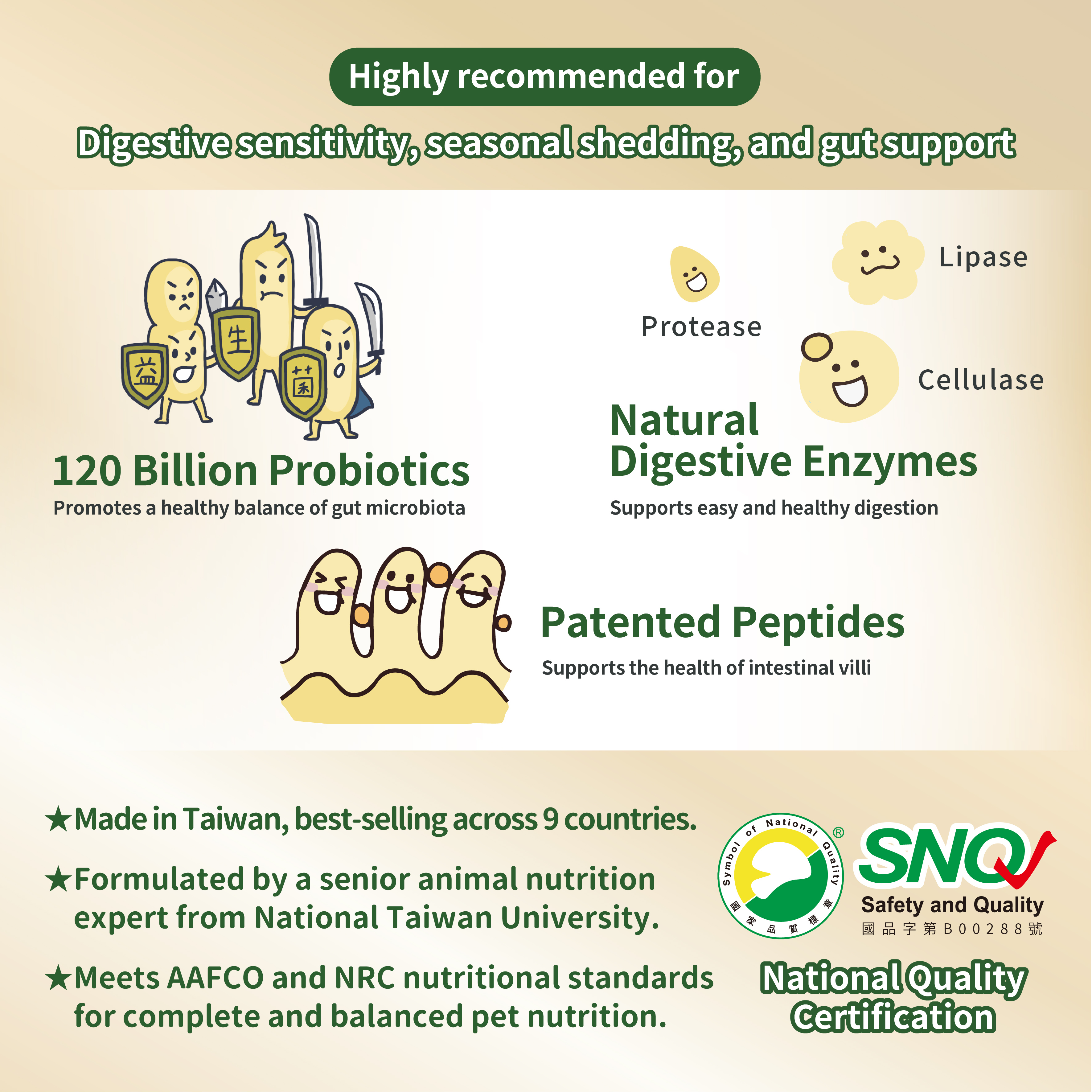 [CAT] DOUBLE DELIGHT Stomach & Coat Care Trial Set 1kg 