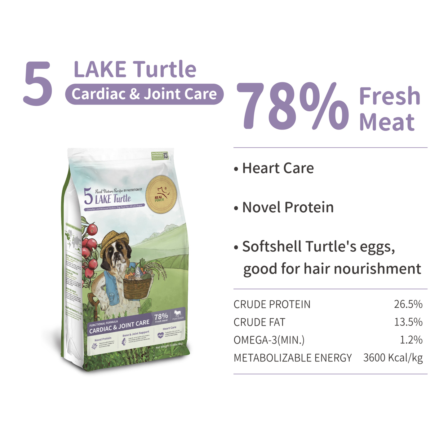 Dog Food No.5 LAKE Turtle 4kg