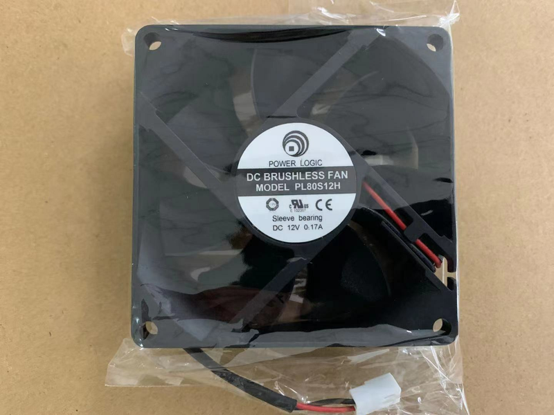 POWER LOGIC PL80S12H DC12V 0.17A 2 線式 8cm 8025 直流ブルーライト放熱ファン
