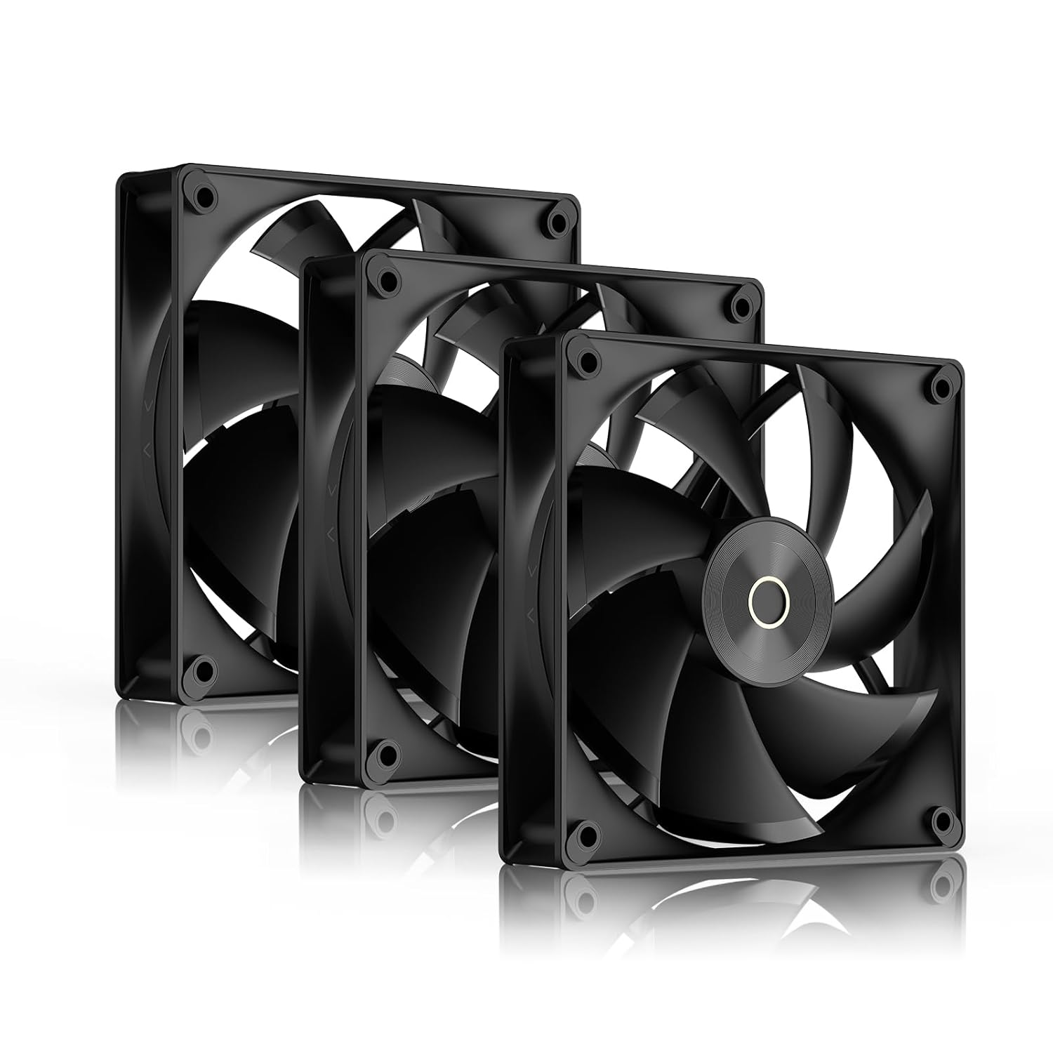 Delta F12 120mm PC ケースファン 4-Pin PWM 制御 低ノイズ 液圧ベアリング 3 個セット 新品 12 ヶ月保証 激安