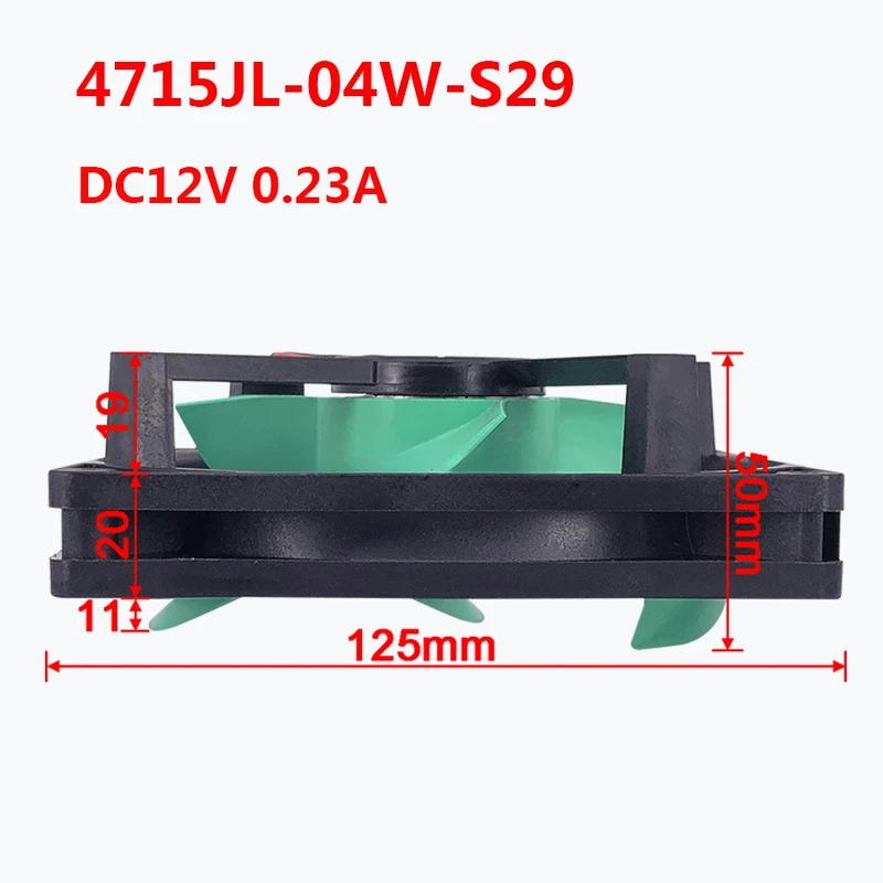 Panasonic Midea 冷蔵庫冷却ファン MODEF 4715JL-04W-S29 DC12V 0.23A 3 線式 互換部品