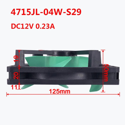 Panasonic Midea 冷蔵庫冷却ファン MODEF 4715JL-04W-S29 DC12V 0.23A 3 線式 互換部品