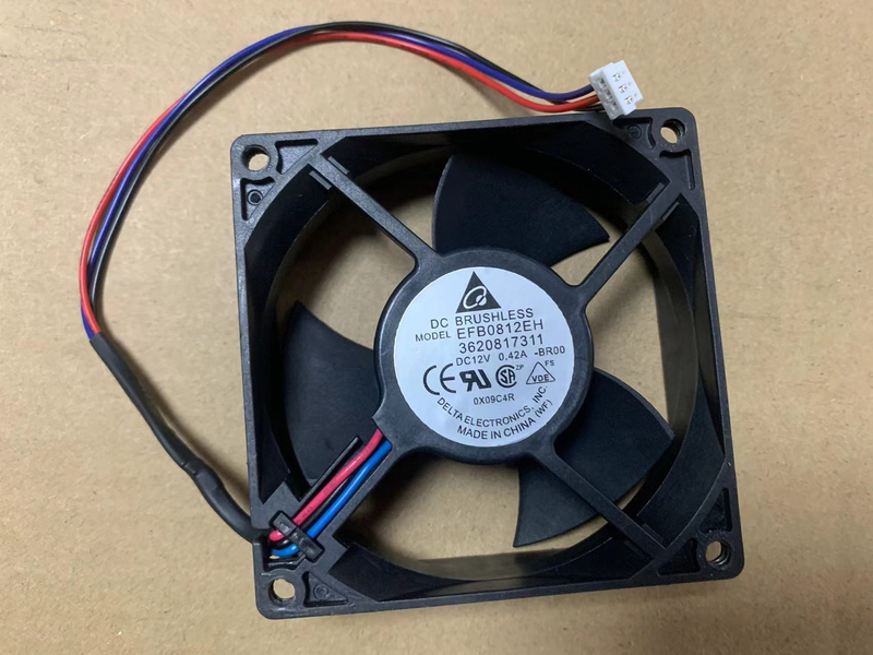 Delta 産業用冷却ファン EFB0812EH 80×80×25mm 12V 0.42A 3Pin 長寿命モータ