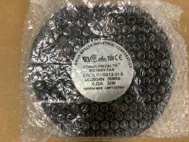 COMMONWEALTH ROTARY FAN FP-108EX-S1-B 冷却ファン AC220/240V 38W 新品 12 ヶ月保証 激安