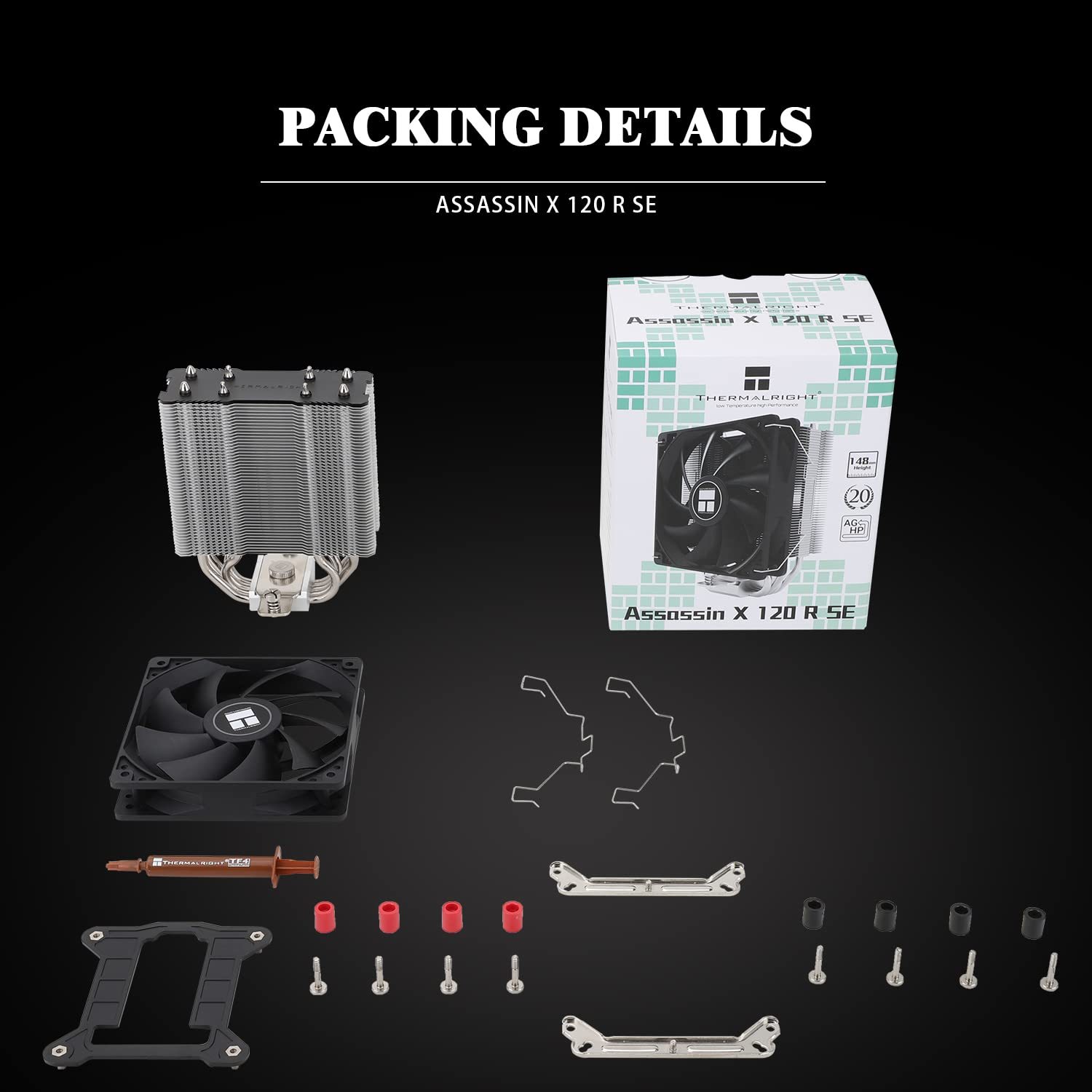 【Thermalright Assassin X 120 SE】CPU 空冷クーラー 4 熱管 TL-C12C PWM ファン S-FDB 軸受 AMD/Intel 互換 安価・品質優れ・30 日無理由返品