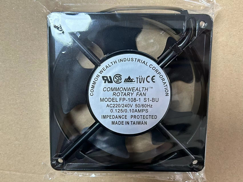 COMMONWEALTH Rotary Fan FP-108-1 S1BU 12038 12CM 冷却ファン AC220V 2 Wire 新品 12 ヶ月保証 激安