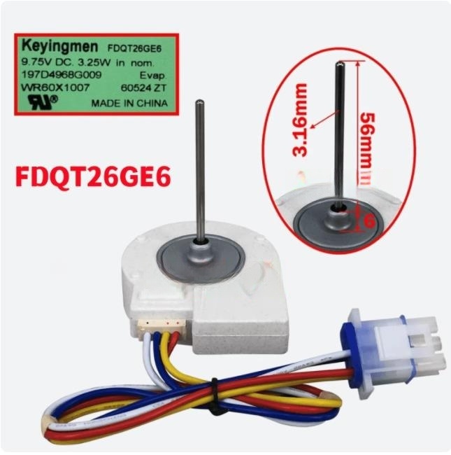 【パナソニック】冷蔵庫ファンモーター FDQT26GE6 簡単取り付け 9.75V 3.25W キーイングメン 安価・品質優れ・30 日無理由返品・アフターサービス確保