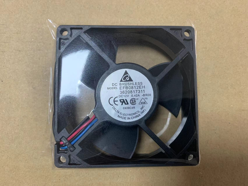 Delta 産業用冷却ファン EFB0812EH 80×80×25mm 12V 0.42A 3Pin 長寿命モータ