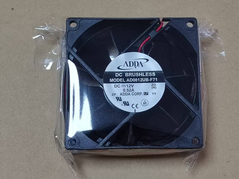 ADDA AD0812UB-F71 冷却ファン 12V 0.52A 8038 2-Wire 新品 12 ヶ月保証 激安