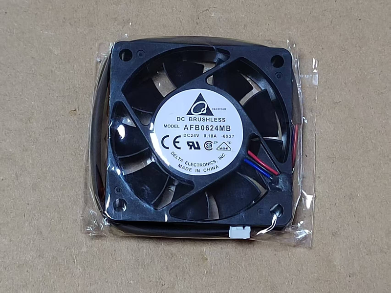 Delta AFB0624MB-6X27 6015 6cm 24V 0.10A 3 線式 ダブルボール インバータ冷却ファン 安川五系ドライバー対応