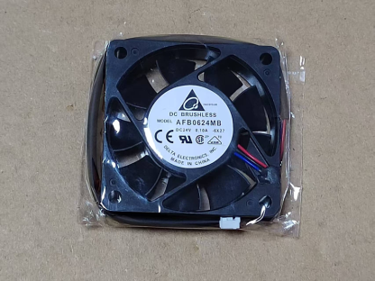 Delta AFB0624MB-6X27 6015 6cm 24V 0.10A 3 線式 ダブルボール インバータ冷却ファン 安川五系ドライバー対応