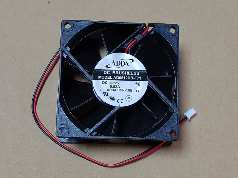ADDA AD0812UB-F71 冷却ファン 12V 0.52A 8038 2-Wire 新品 12 ヶ月保証 激安