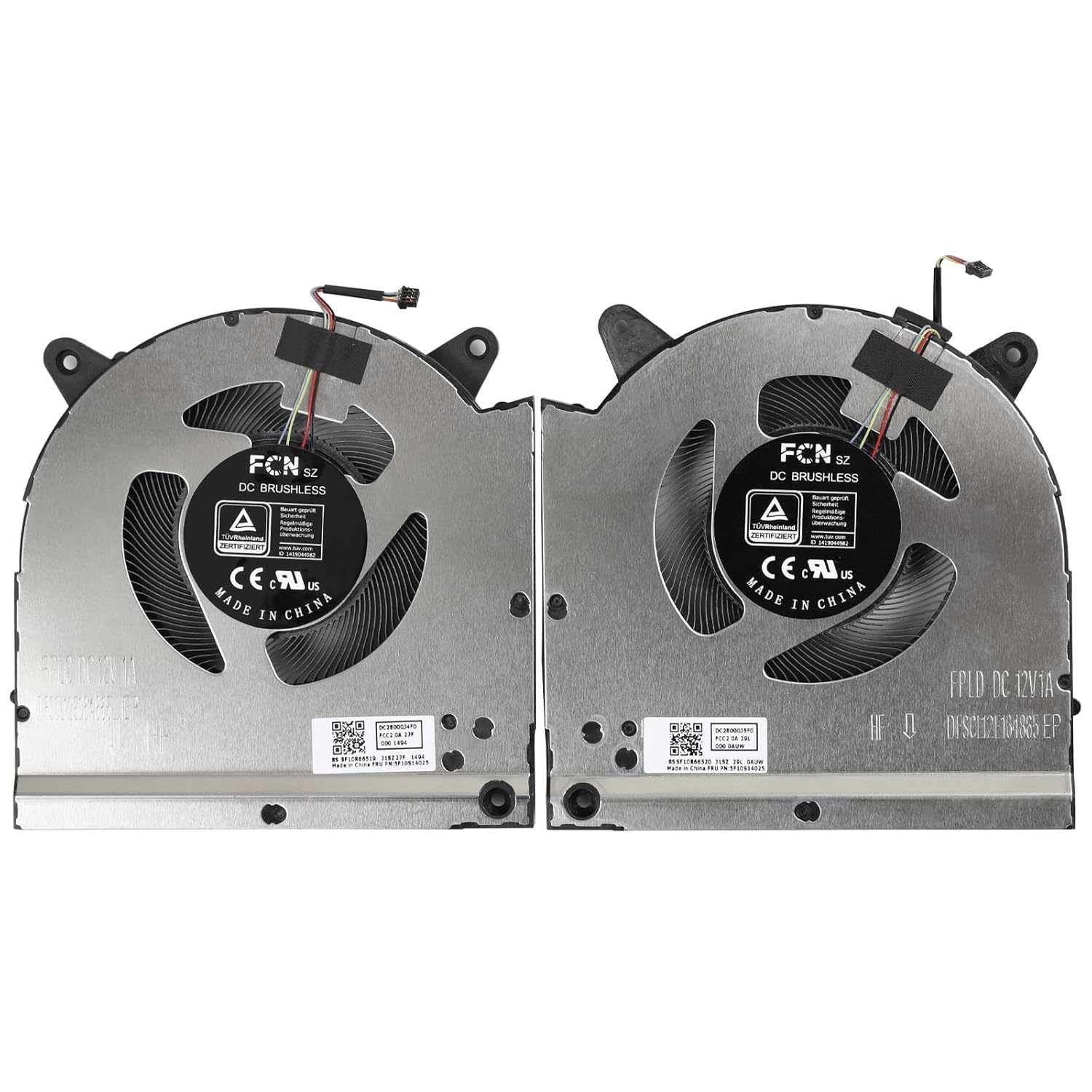 Lenovo Legion Y9000X/R9000X シリーズ専用 CPU+GPU クーリングファン 5F10S14025 など DC12V 1A 4-Pin 期間限定セール