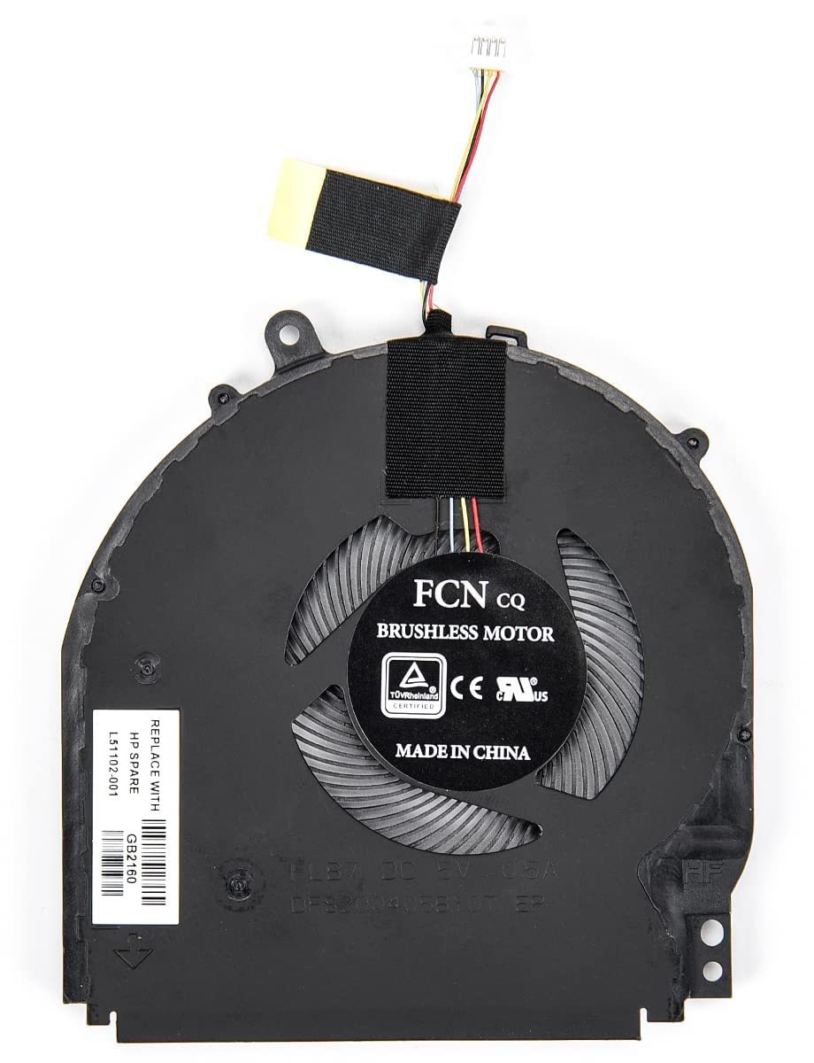 CPU Cooling Fan for HP Pavilion X360 14m-dh 14-dh 15-dq Series, hp 14m-dh1003dx 14m-dh0001dx 14m-dh0003dx 14-dh1036tx 14-dh1035tx 15-dq0953cl 15-dq1052nr Series Laptop P/N: L51100-001 L51102-001
