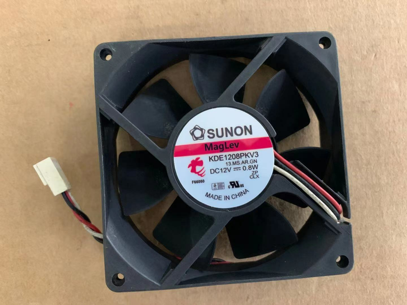 Sunon KDE1208PKV3 13.MS.AR.GN DC12V 0.8W 3-Wire 80×80×20mm サーバー冷却ファン