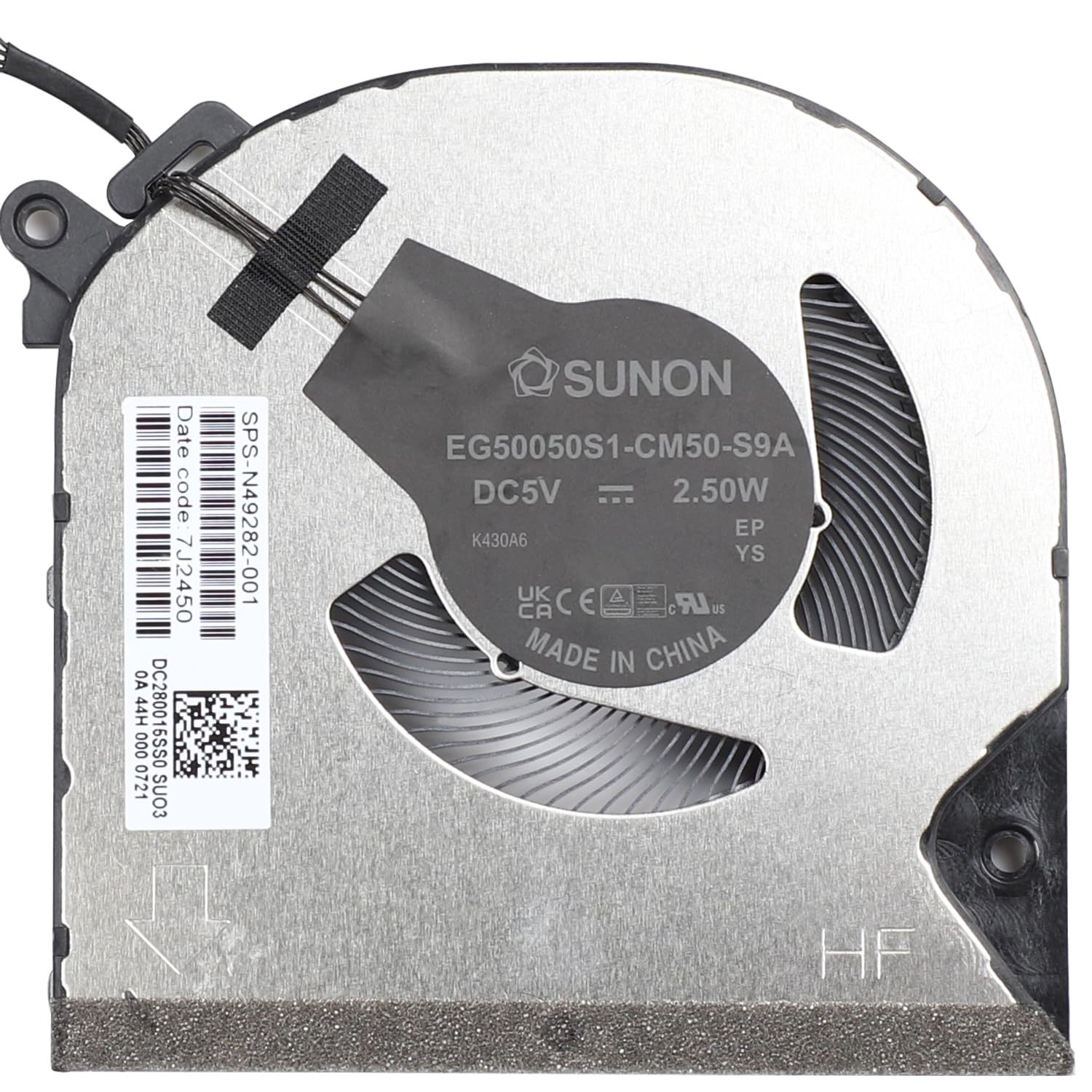 HP Envy x360 15Z-FH/15-FH/15-FE 用 CPU+GPU 冷却ファン SUNON 製 N49282-001/N47948-001 DC5V 2.5W 新品特価-CPUファン販売店