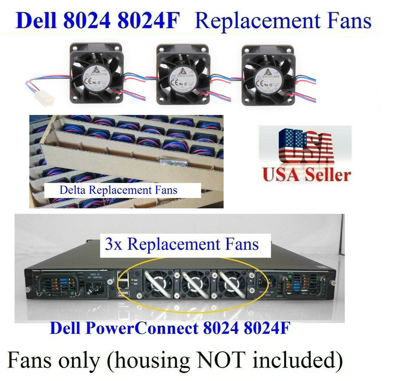 Dell PowerConnect 8024 8024F ファンキット 3 パック OEM 新品 12 ヶ月保証 激安