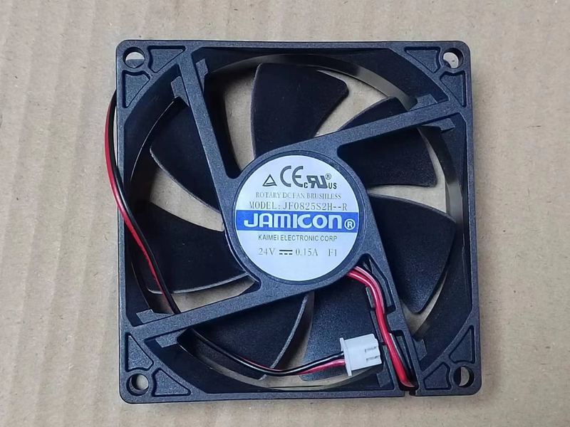 Jamicon JF0825S2H Server Square Fan DC 24V 0.15A 80*80*25mm 2Pin