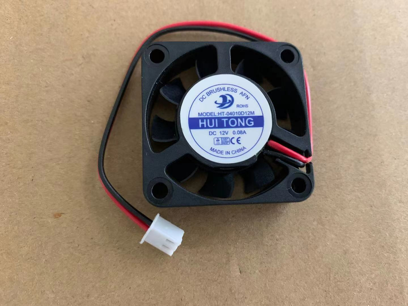 HUI TONG HT-04010D12M DC12V 0.08A 4CM 2-wire 冷却ファン 高効率放熱用