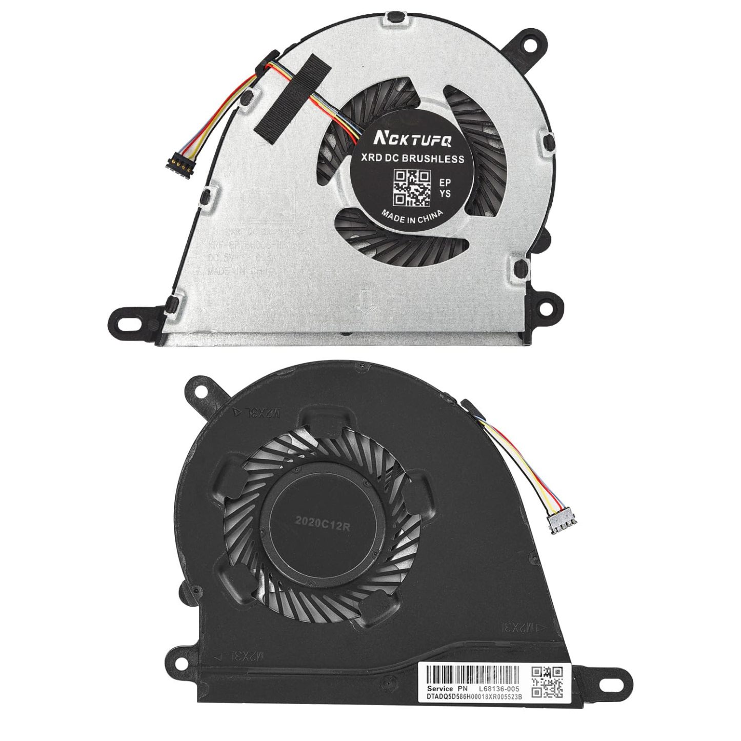 HP Pavilion 15-DY/15T-DY 等シリーズノートパソコン用冷却ファン / 未指定ブランド / L68134-001 等 / DC 5V 0.45A 4-Wire / 特価中