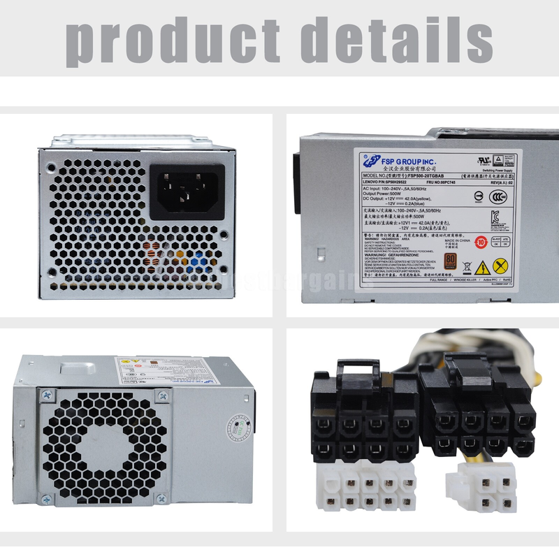 FSP FSP500-20TGBAB SP50H29522 00PC745 交流電源 500W 10p+4p+8+8pin 新品 12 ヶ月保証 激安