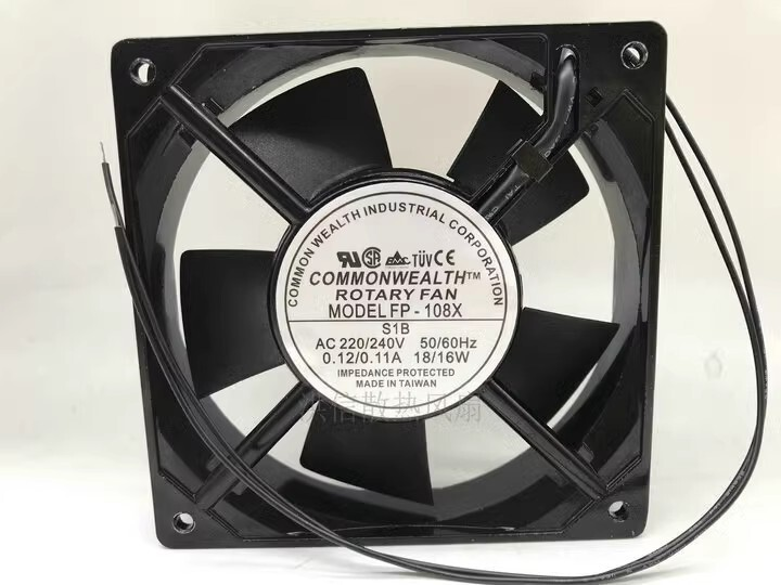 COMMONWEALTH ROTARY FAN FP-108X-S1B 冷却ファン 12025 12cm Aluminum frame 2 wire 新品 12 ヶ月保証 激安​