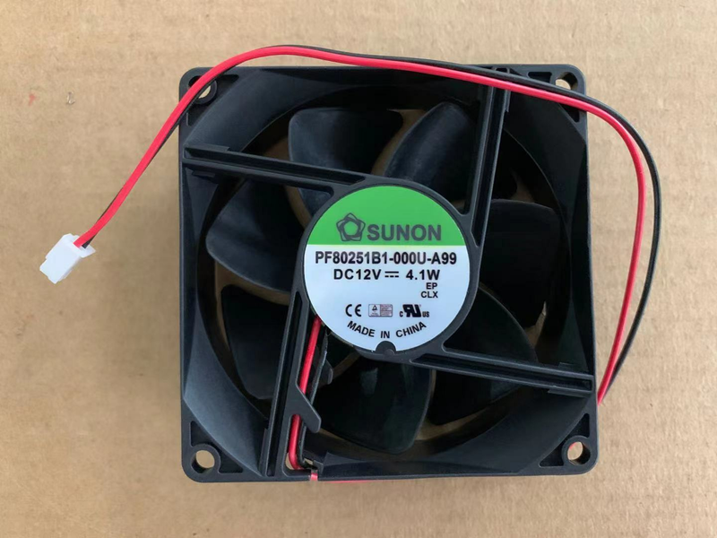 SUNON PF80251B1-000U-A99 12V 4.1W 8cm 2 線式 冷却ファン