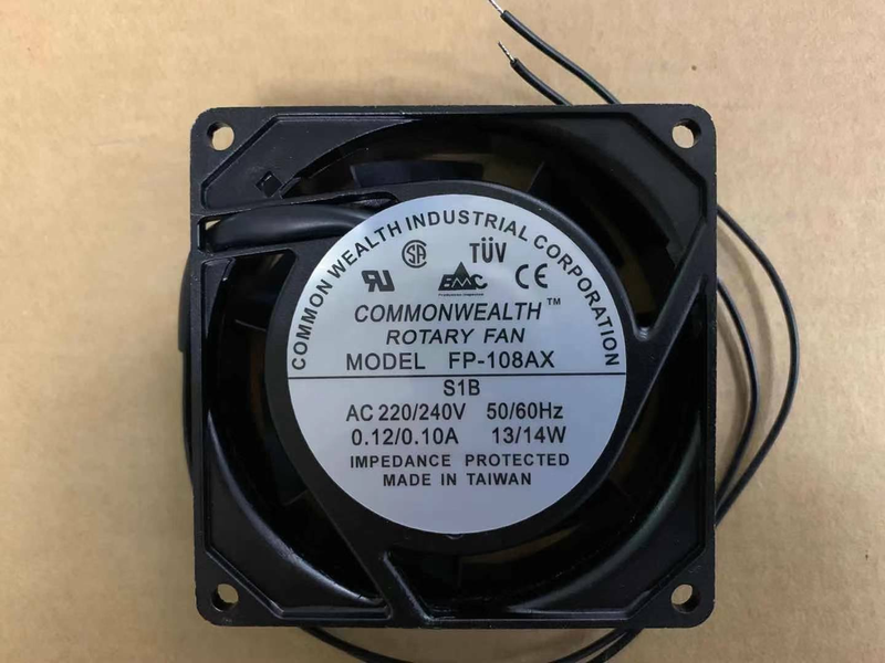 Commonwealth FP-108AX-S1B 808025mm 冷却ファン AC220/240V 2Wire 新品 12 ヶ月保証 激安
