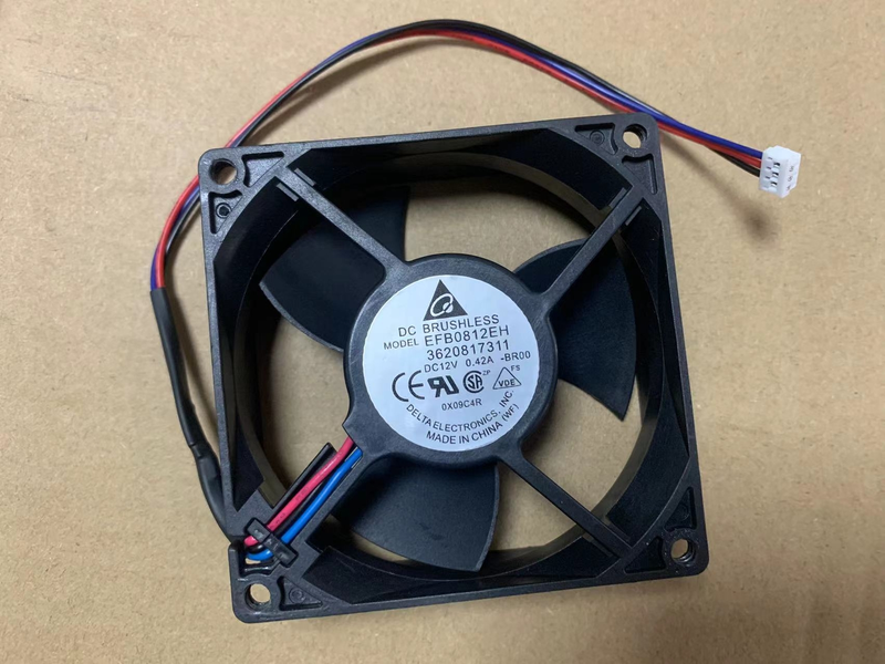 Delta 産業用冷却ファン EFB0812EH 80×80×25mm 12V 0.42A 3Pin 長寿命モータ