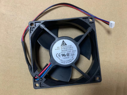 Delta 産業用冷却ファン EFB0812EH 80×80×25mm 12V 0.42A 3Pin 長寿命モータ