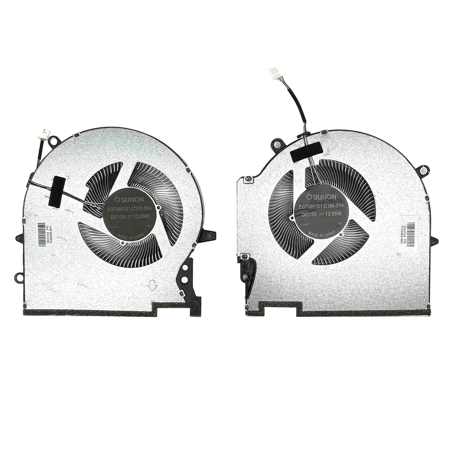 HP OMEN 17-CK/CM CPU+GPU 冷却ファン SUNON M57139-001 DC12V 1A 4-WIRE 高性能散热-CPUファン販売店