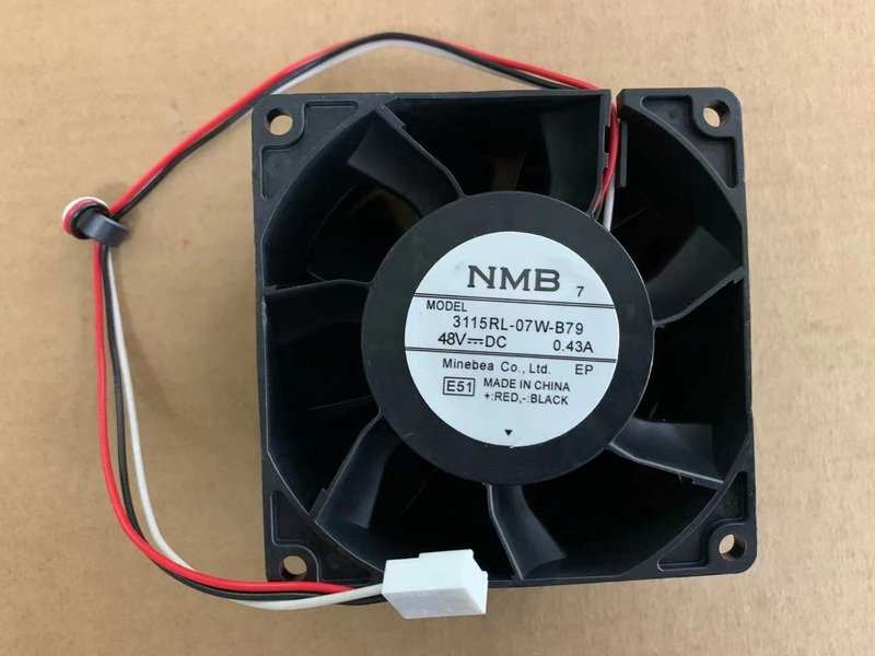 NMB-MAT 3115RL-07W-B79 48V 0.43A 3-WIRE 80×80×38mm 冷却ファン