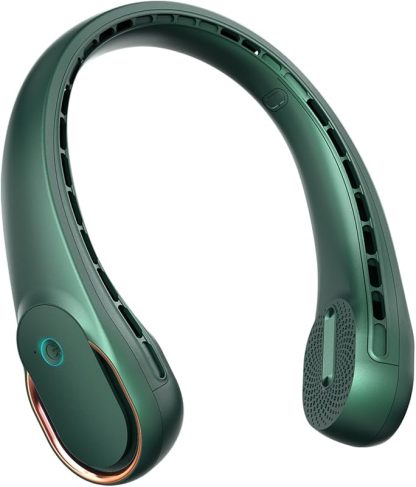 ネックファン ポータブルパーソナルファン 強風 5200mAh 風量 360° クーリング 髪の巻き込みなし 両側風量 滑り止め クイック充電 長時間使用可能 父 お父さん 女性へのギフト
